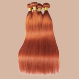 Tissage Cheveux Vierge Human Hair Straight Ginger