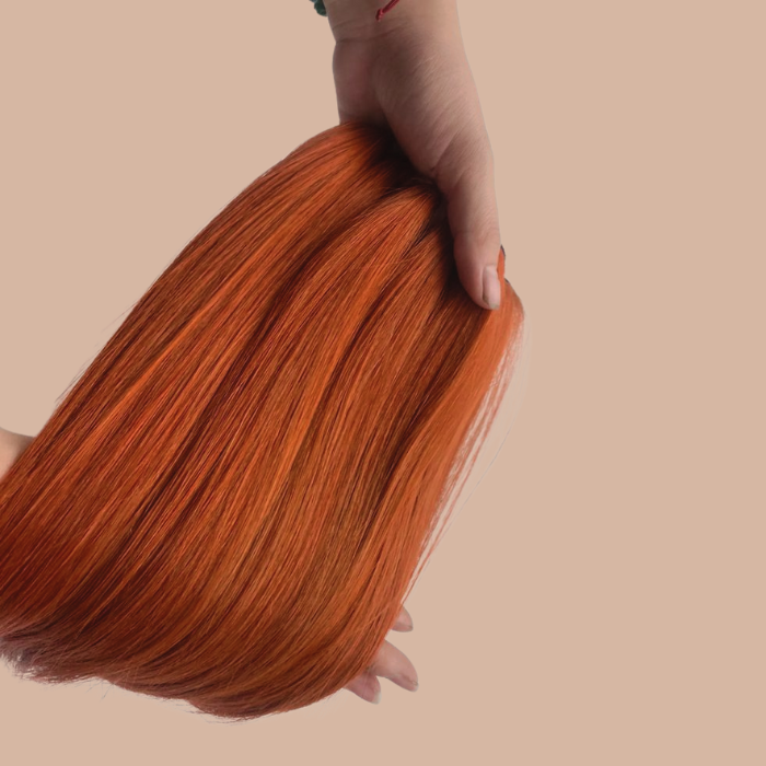 Tissage Cheveux Vierge Human Hair Straight Ginger