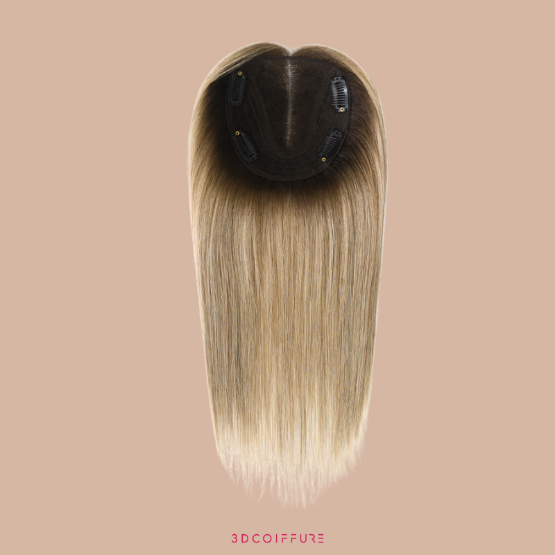 Postiche à clips en cheveux humains – Volume & couvrance 10/6#