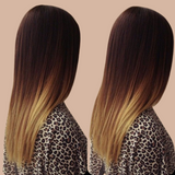 Clip-In Extensions Straight Ombre Brown Chocolate Blonde