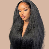 Clip-In Extensions Kinky Straight Black