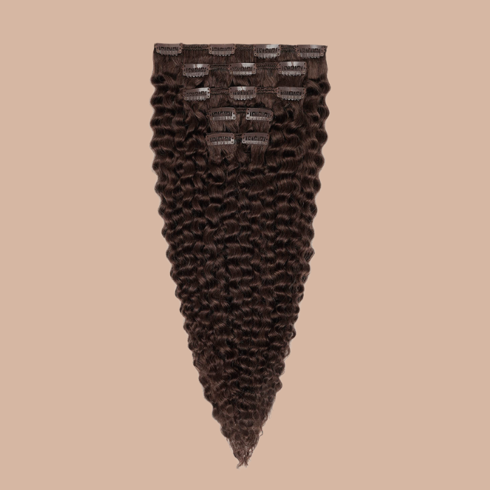 Extensions à Clips 100% Naturels Afro Curly Chocolat