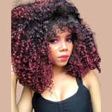 Afro Curly Clip-In Extensions Ombre Ombre Dark Brown 99J