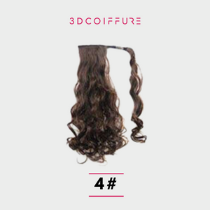 Wavy ponytail / synthetic fiber ponytail