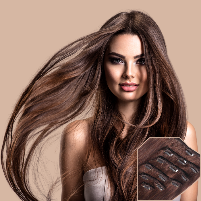 Strong chocolate clip extensions