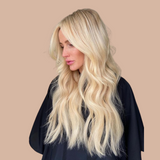 Body Wave platina blond Clip-In Extensions