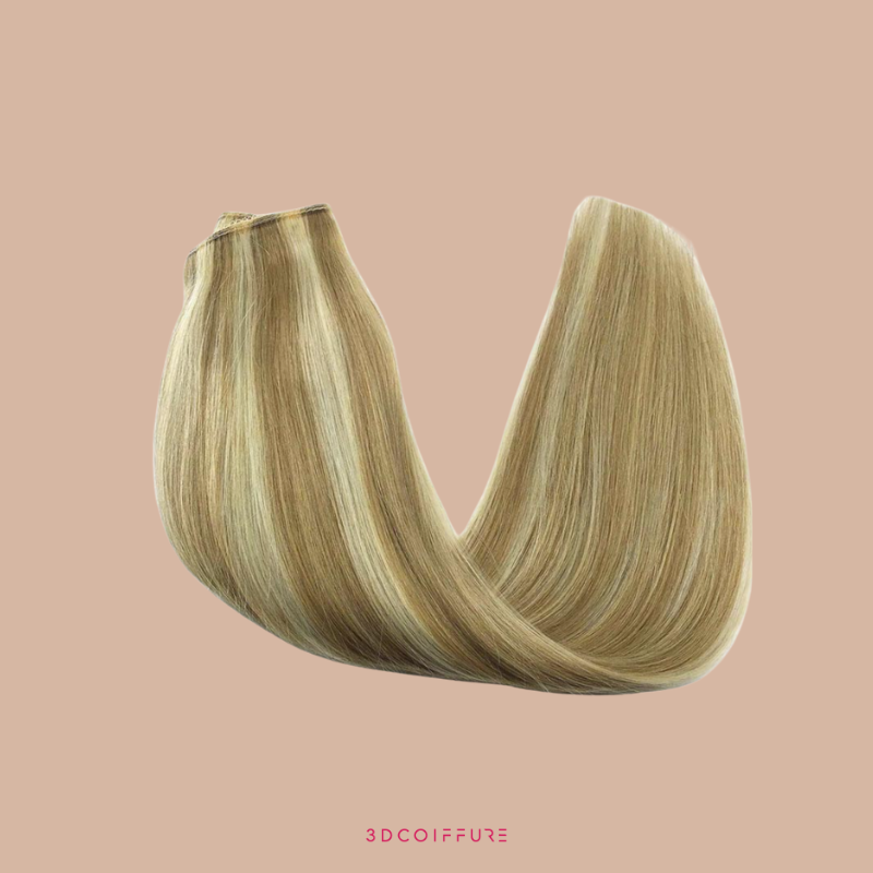 Halo Extensions à Clips – 1 bande de cheveux · Fil intégré · Pose facile