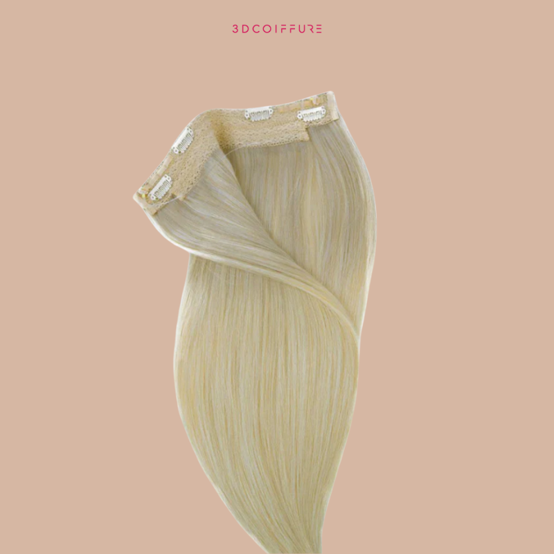 Halo Extensions à Clips – 1 bande de cheveux · Fil intégré · Pose facile