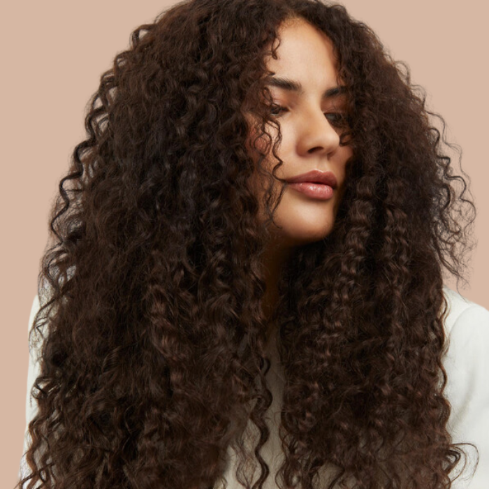 Afro krullend bruin Clip-In Extensions