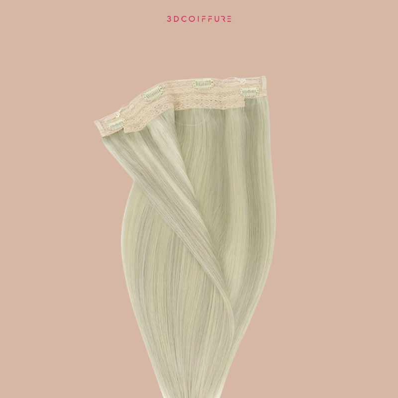 Halo Extensions à Clips – 1 bande de cheveux · Fil intégré · Pose facile