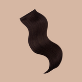 Extensión con clips 100% naturales Mono Banda de marrón liso