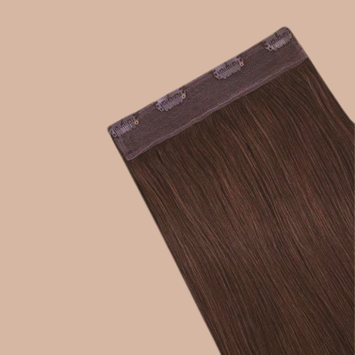 Straight Chocolate Mono Clip Extension Maxi Volume Band