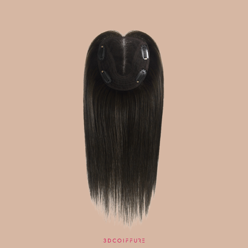 Postiche à clips en cheveux humains – Volume & couvrance