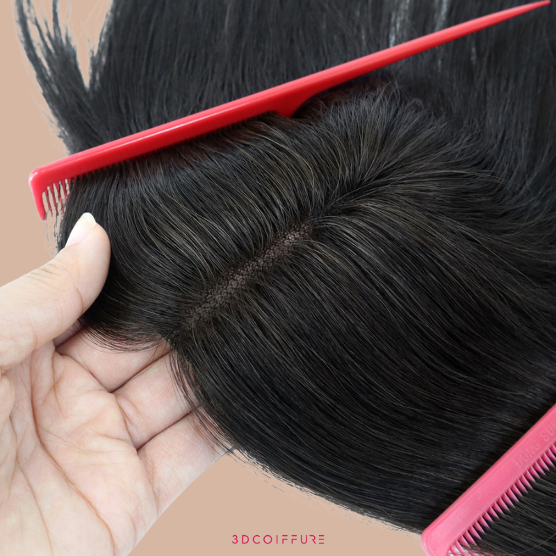 Postiche à clips en cheveux humains – Volume & couvrance