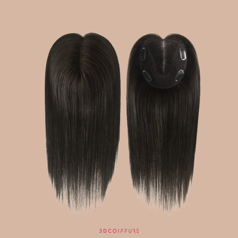 Postiche à clips en cheveux humains – Volume & couvrance