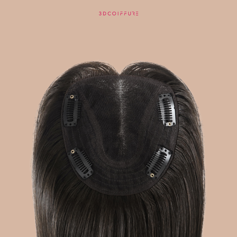 Postiche à clips en cheveux humains – Volume & couvrance