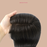 Postiche à clips en cheveux humains – Volume & couvrance