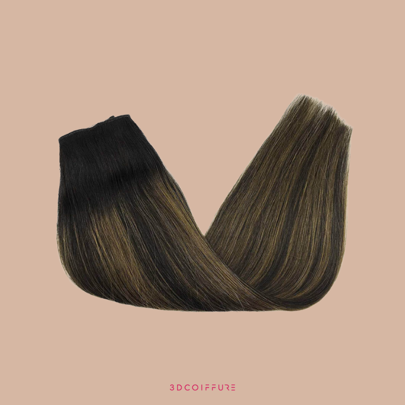 Halo Extensions à Clips – 1 bande de cheveux · Fil intégré · Pose facile