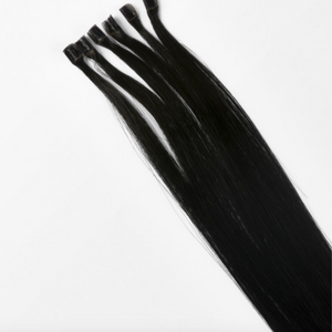100 black corrugated keratin extensions