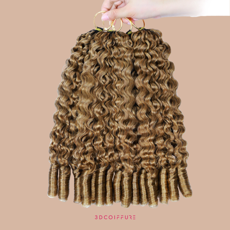 Feather Weft Deep Wave Extensions – Fine tie-in strands