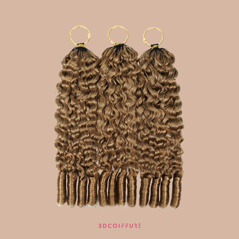 Feather Weft Deep Wave Extensions – Fine tie-in strands