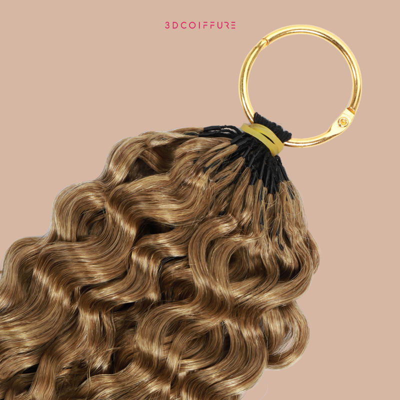 Feather Weft Deep Wave Extensions – Fine tie-in strands
