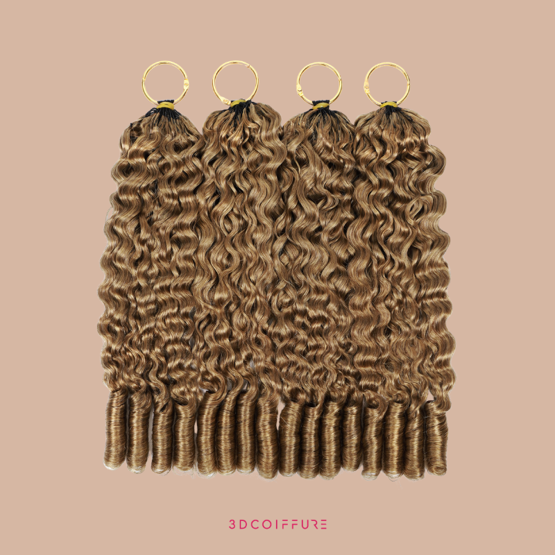 Feather Weft Deep Wave Extensions – Fine tie-in strands