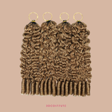Feather Weft Deep Wave Extensions – Fine tie-in strands