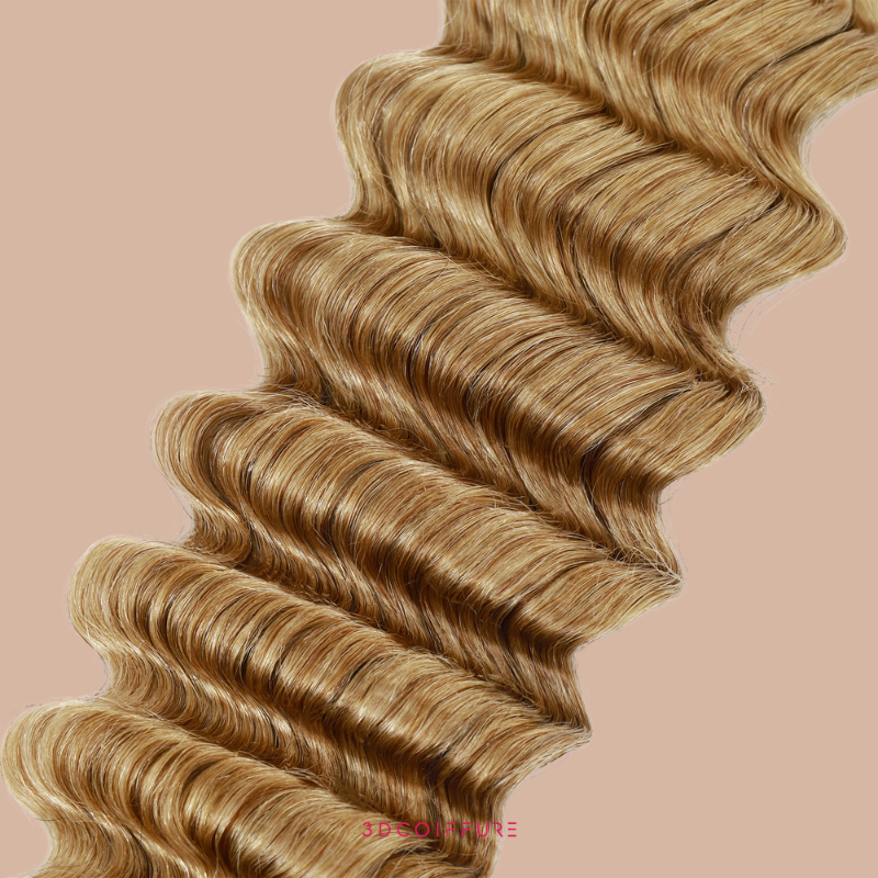 Feather Weft Deep Wave Extensions 27# – Fine tie-in strands