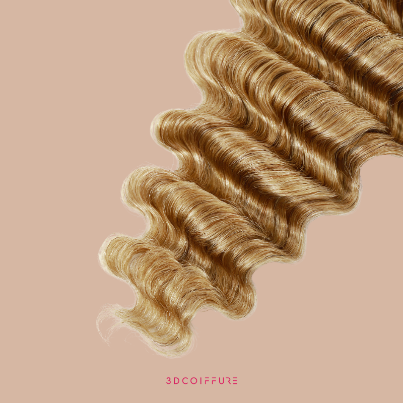 Feather Weft Deep Wave Extensions 27# – Fine tie-in strands