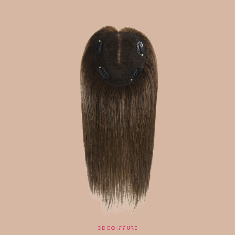 Postiche à clips en cheveux humains – Volume & couvrance