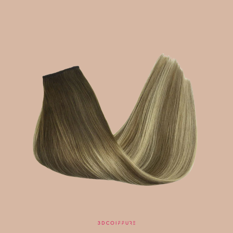 Halo Extensions à Clips – 1 bande de cheveux · Fil intégré · Pose facile
