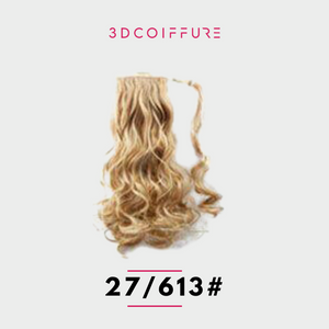 Wavy ponytail / synthetic fiber ponytail