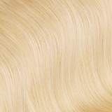 Extension with 100% natural clips Straight Blond Platinum Mono Bande
