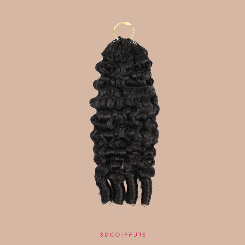 Feather Inslag B-Curly Extensions – Fijne inbindstrengen