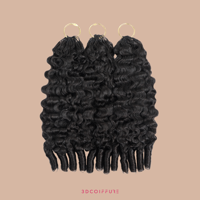 Feather Inslag B-Curly Extensions – Fijne inbindstrengen