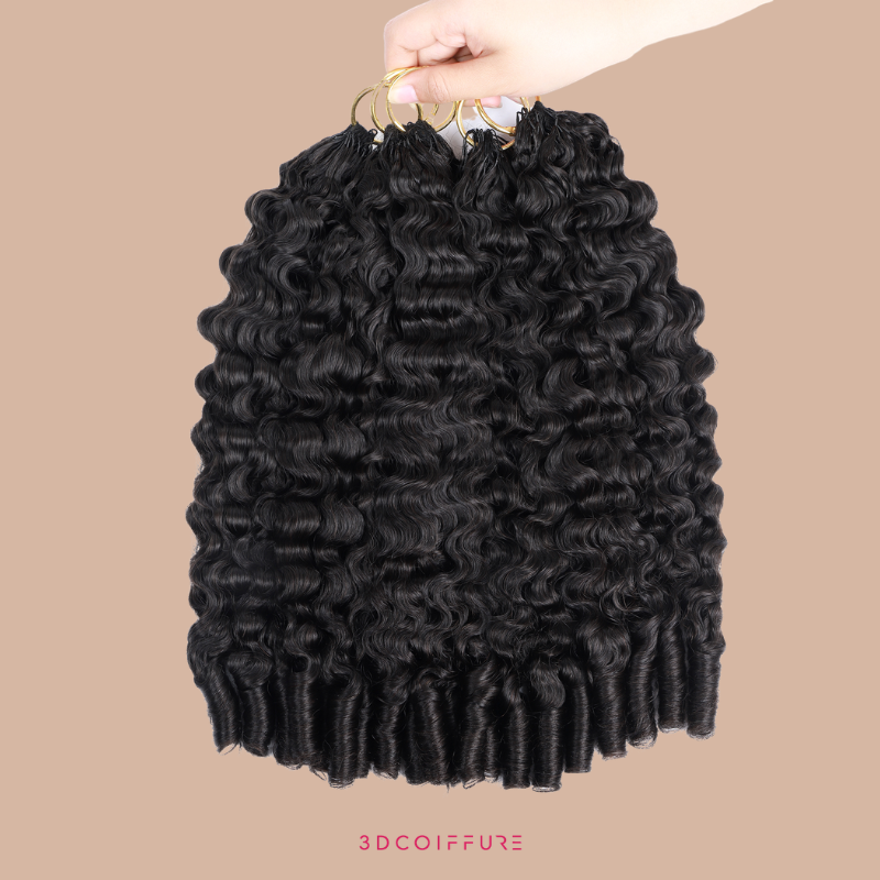 Feather Inslag B-Curly Extensions – Fijne inbindstrengen