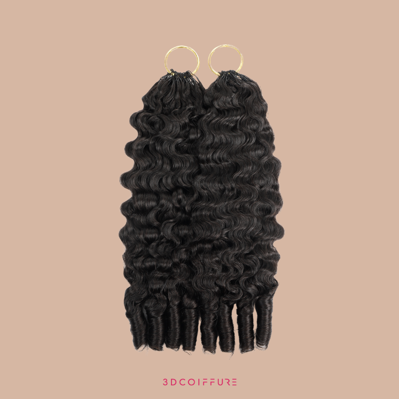 Feather Inslag B-Curly Extensions – Fijne inbindstrengen