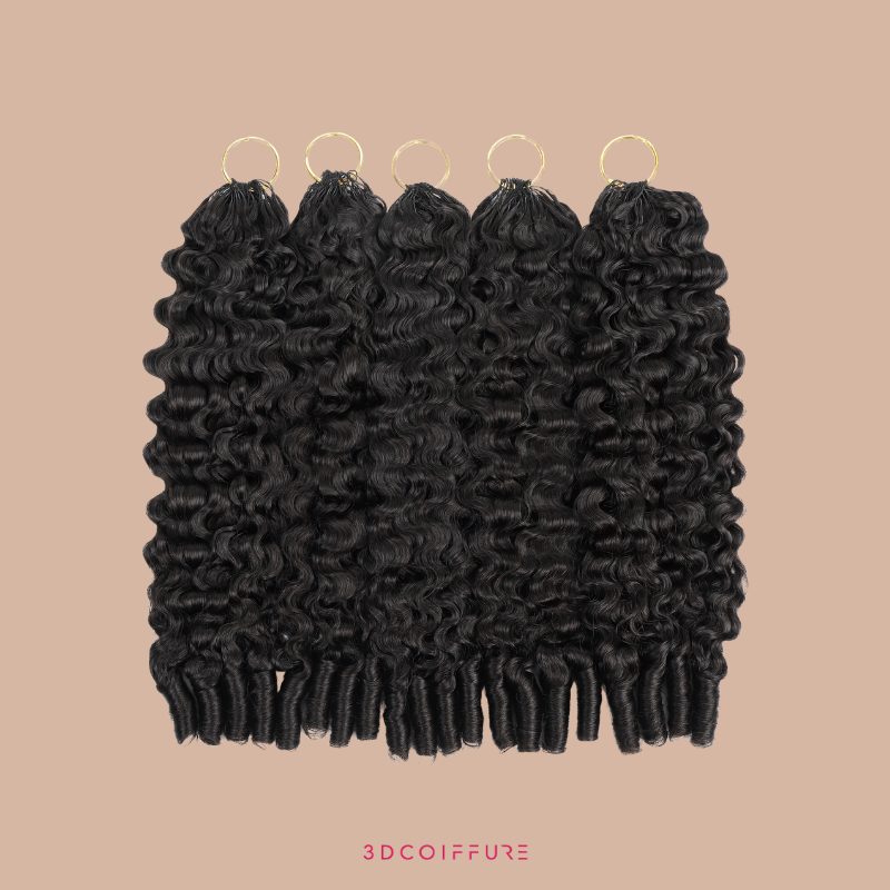 Feather Inslag B-Curly Extensions – Fijne inbindstrengen