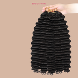 Extensions Feather Weft Deep Wave – Mèches fines à nouer