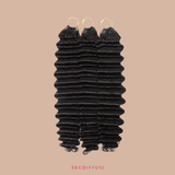 Extensions Feather Weft Deep Wave – Mèches fines à nouer
