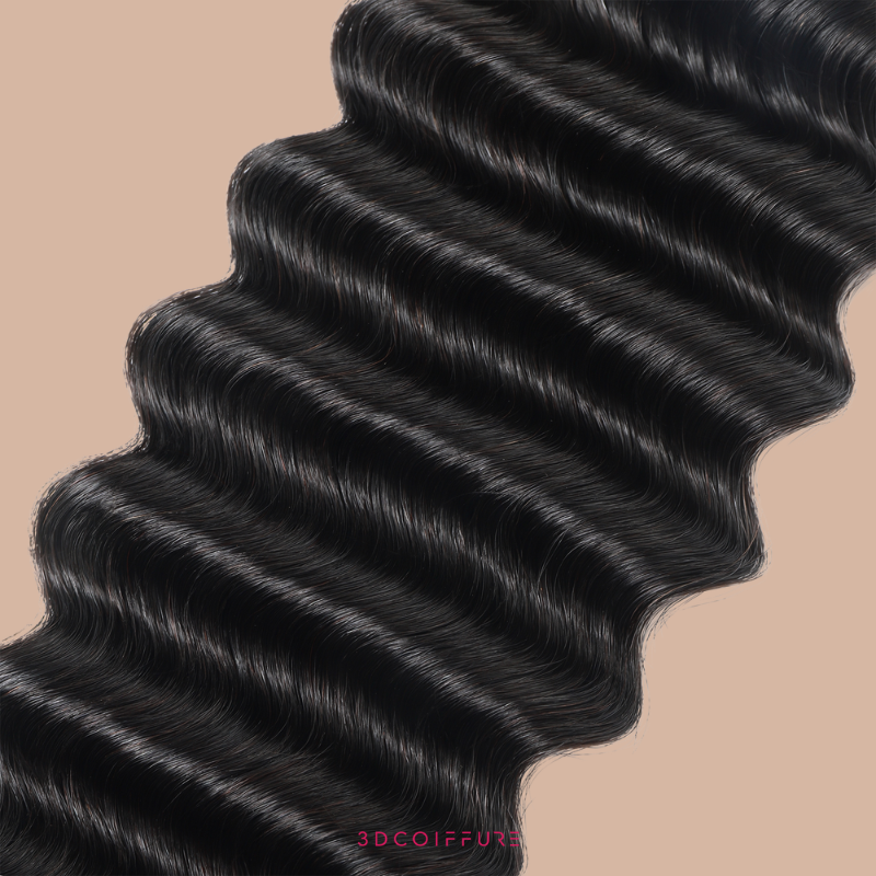 Extensions Feather Weft Deep Wave – Mèches fines à nouer