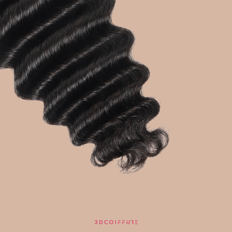 Extensions Feather Weft Deep Wave – Mèches fines à nouer
