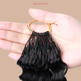 Extensions Feather Weft Deep Wave – Mèches fines à nouer