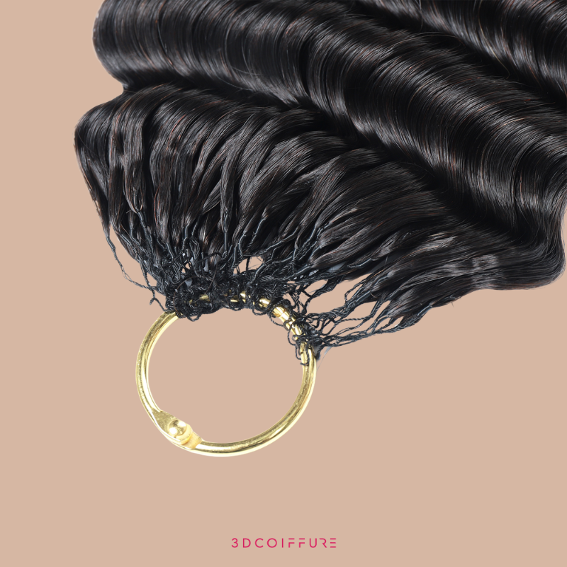 Extensions Feather Weft Deep Wave – Mèches fines à nouer