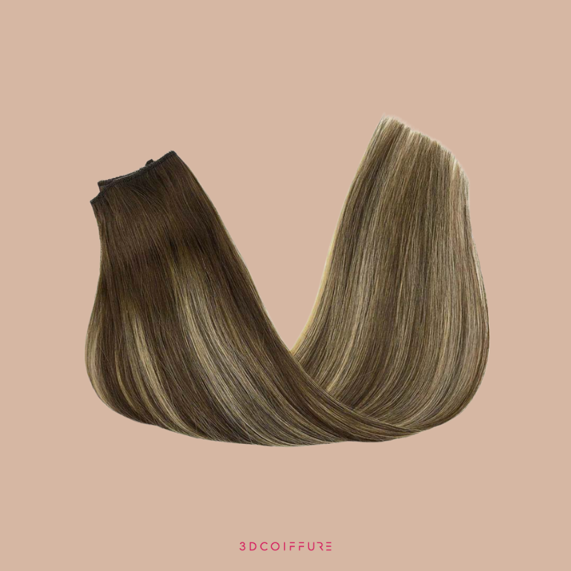 Halo Extensions à Clips – 1 bande de cheveux · Fil intégré · Pose facile