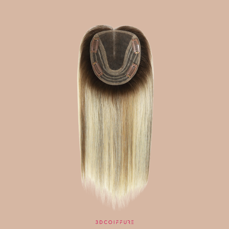 Postiche à clips en cheveux humains – Volume & couvrance