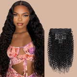 Clip-In Extensions Deep Wave Black