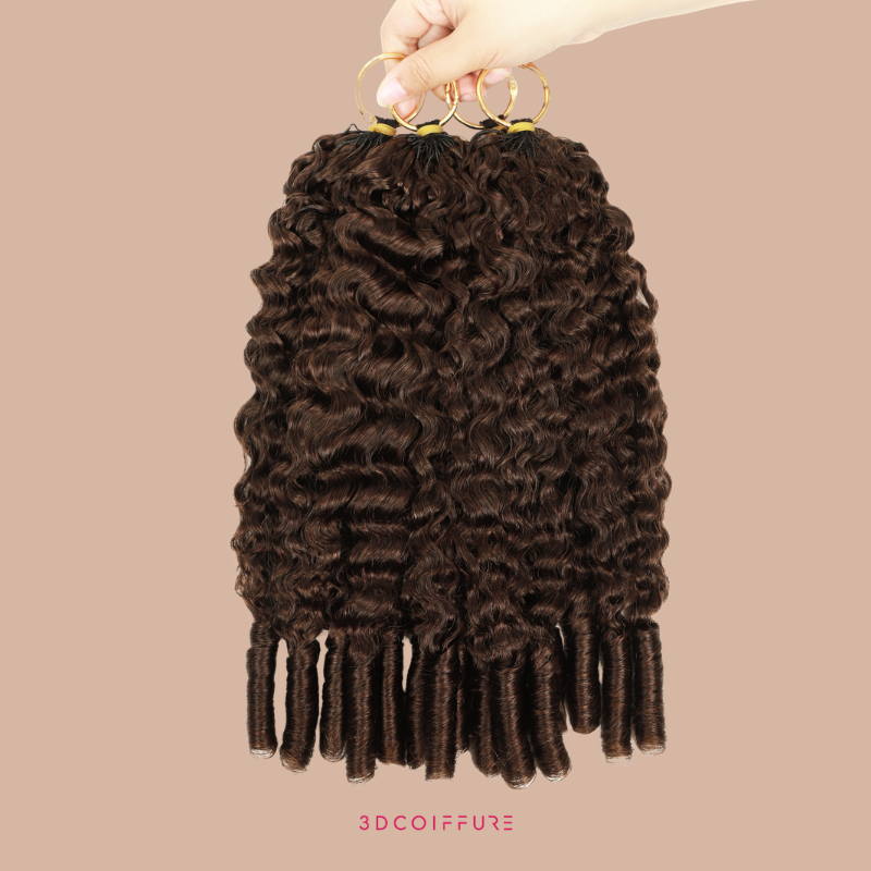 Feather Weft Deep Wave Extensions – Fine tie-in strands