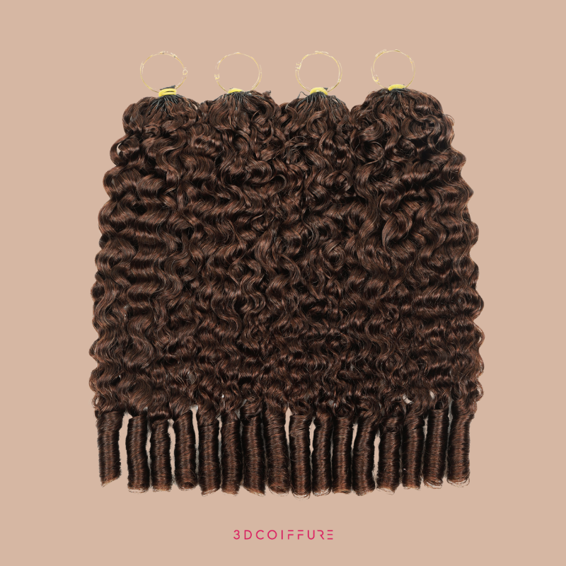 Feather Weft Deep Wave Extensions – Fine tie-in strands